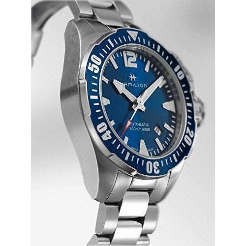 ROOK JAPAN:HAMILTON KHAKI NAVY FROGMAN AUTO 42 MM MEN WATCH H77705145,Fashion Watch,Hamilton