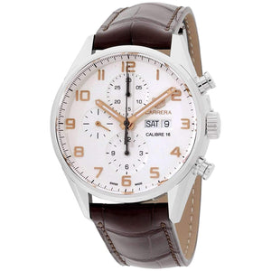 TAG HEUER CARRERA AUTOMATIC WHITE DIAL BROWN MEN WATCH CV2A1AC.FC6380 - ROOK JAPAN