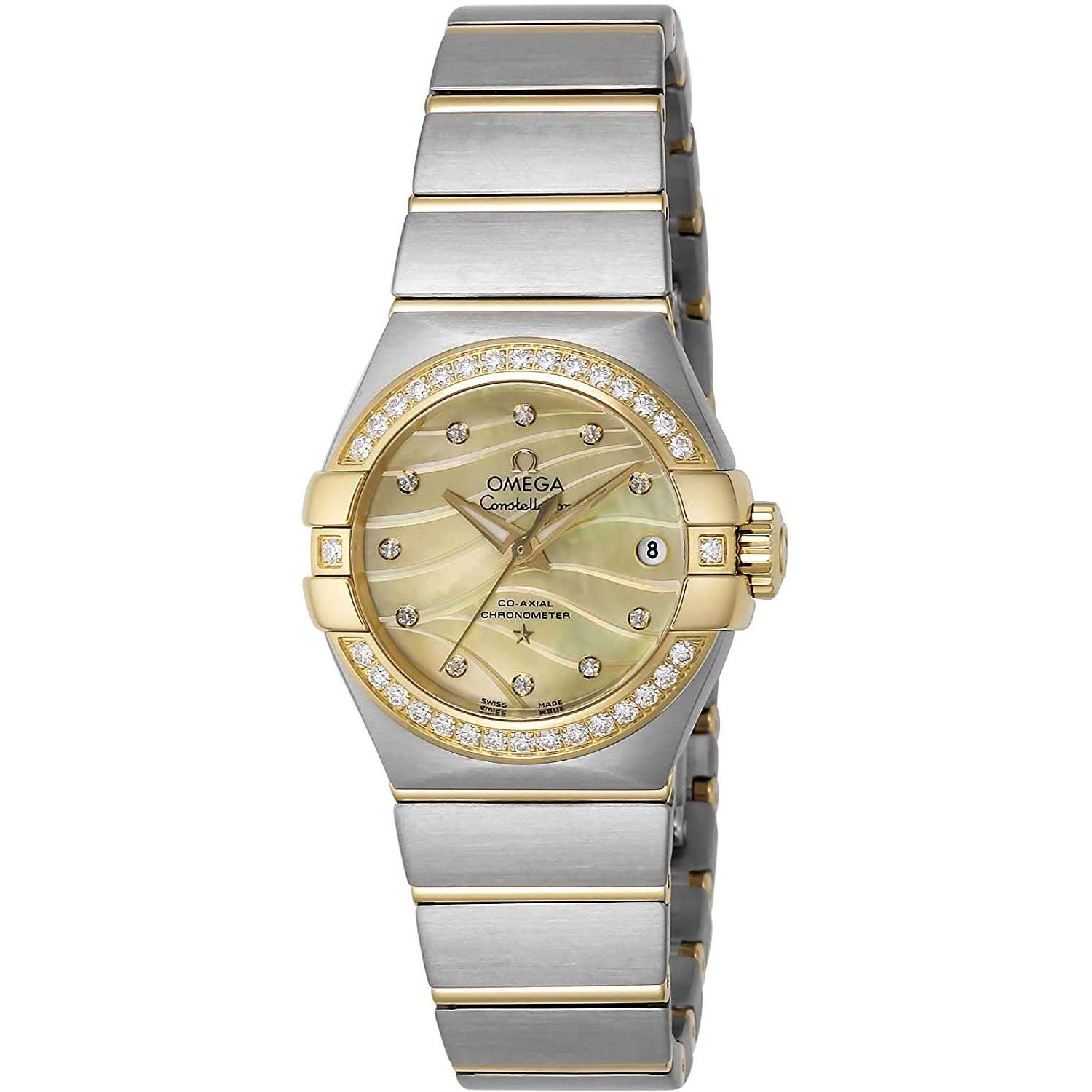 ROOK JAPAN:OMEGA CONSTELLATION CO-AXIAL CHRONOMETER 27 MM WOMEN WATCH 123.25.27.20.57.002,Luxury Watch,Omega