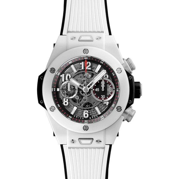 HUBLOT BIG BANG UNICO WHITE CERAMIC 45 MM MEN WATCH 411.HX.1170.HX