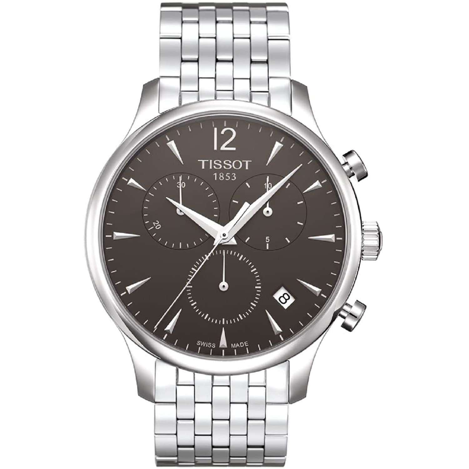 TISSOT TRADITION QUARTZ 45 MM MEN WATCH T0636171106700 ROOK JAPAN
