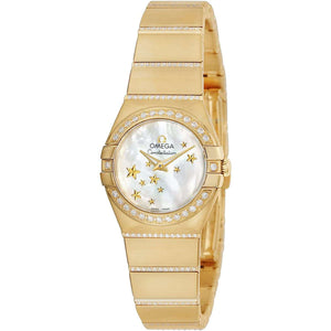 ROOK JAPAN:OMEGA CONSTELLATION QUARTZ 24 MM WOMEN WATCH 123.55.24.60.05.002,Luxury Watch,Omega