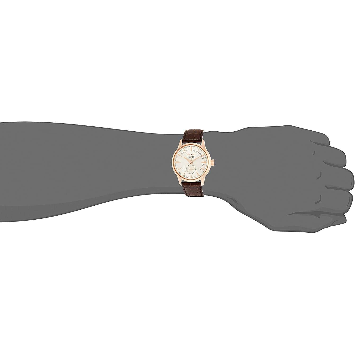 SEIKO PRESAGE BASIC LINE WARM GREY DIAL MEN WATCH SARY132 ROOK JAPAN