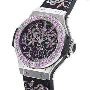 ROOK JAPAN:HUBLOT BIG BANG BRODERIE SUGAR SKULL STEEL 41 MM WOMEN WATCH 343.SS.6599.NR.1233,Luxury Watch,Hublot