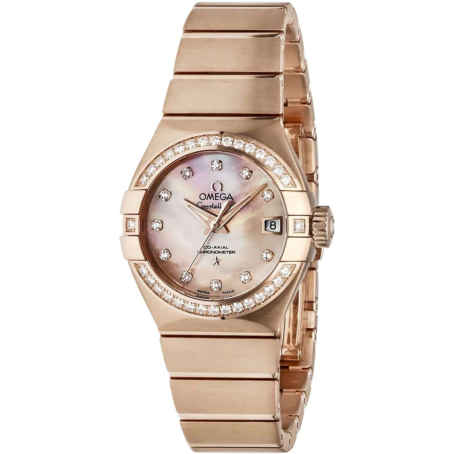 ROOK JAPAN:OMEGA CONSTELLATION CO‑AXIAL CHRONOMETER 27 MM WOMEN WATCH 123.55.27.20.57.001,Luxury Watch,Omega