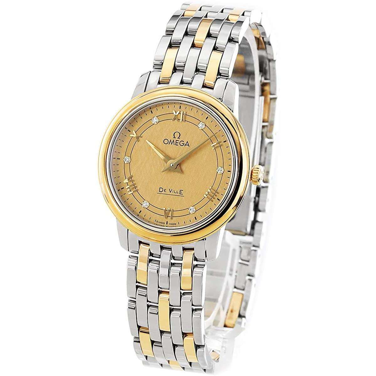 ROOK JAPAN:OMEGA DE VILLE PRESTIGE QUARTZ 27.4 MM WOMEN WATCH 424.20.27.60.58.004,Luxury Watch,Omega