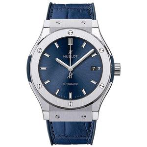 ROOK JAPAN:HUBLOT ClASSIC FUSION BLUE TITANIUM 45 MM  MEN WATCH 511.NX.7170.LR,Luxury Watch,Hublot