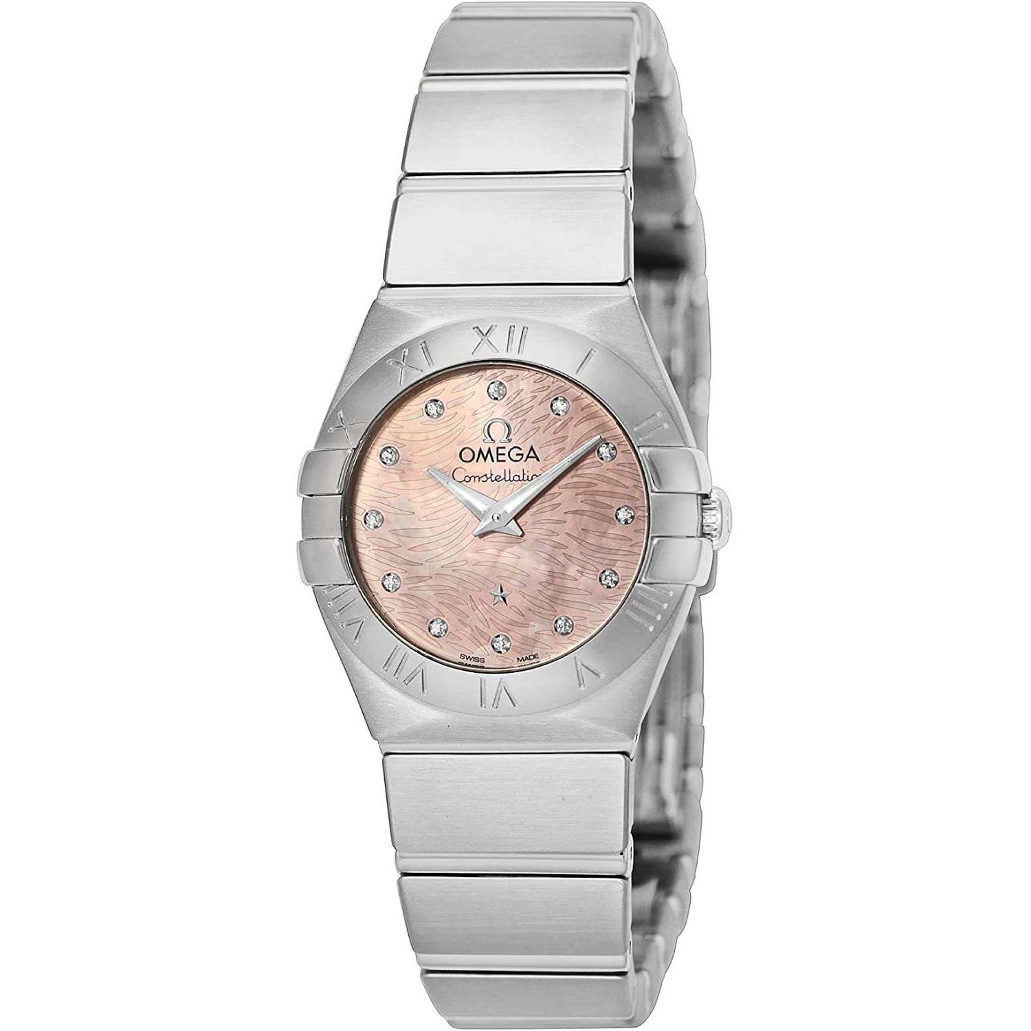 ROOK JAPAN:OMEGA CONSTELLATION QUARTZ 24 MM WOMEN WATCH 123.10.24.60.57.002,Luxury Watch,Omega