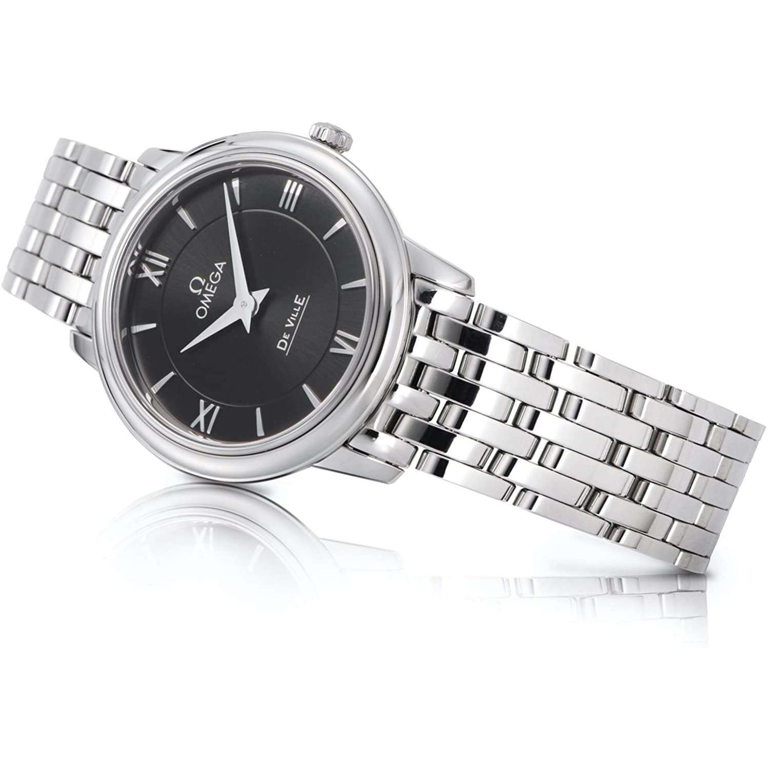 ROOK JAPAN:OMEGA DE VILLE QUARTZ 27 MM WOMEN WATCH 424.10.27.60.01.001,Luxury Watch,Omega