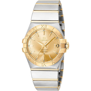 ROOK JAPAN:OMEGA CONSTELLATION CO-AXIAL CHRONOMETER 35 MM MEN WATCH 123.20.35.20.08.001,Luxury Watch,Omega