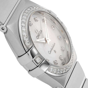 ROOK JAPAN:OMEGA CONSTELLATION QUARTZ 27 MM WOMEN WATCH 123.15.27.60.55.001,Luxury Watch,Omega