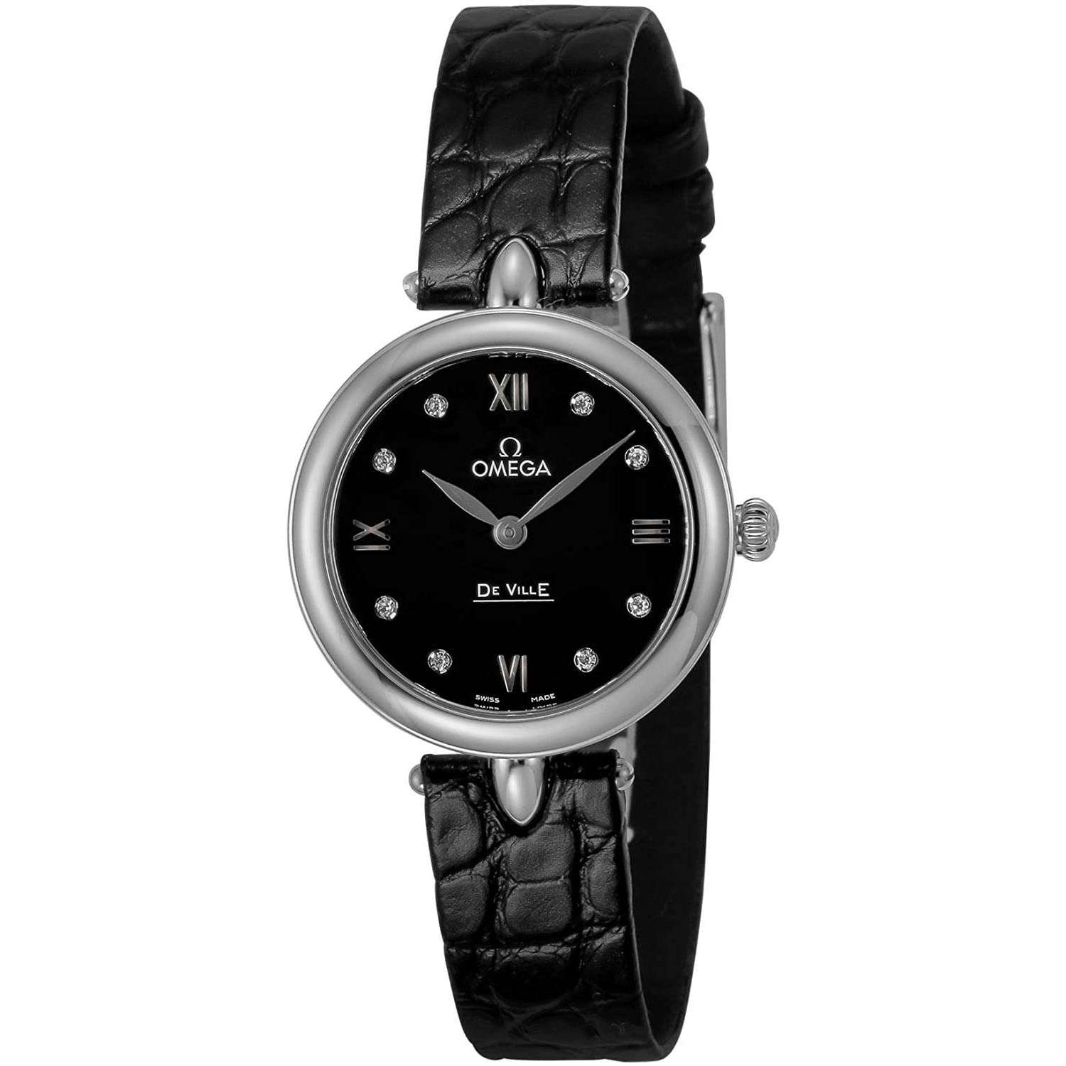 ROOK JAPAN:OMEGA DE VILLE QUARTZ 27 MM WOMEN WATCH 424.13.27.60.51.001,Luxury Watch,Omega