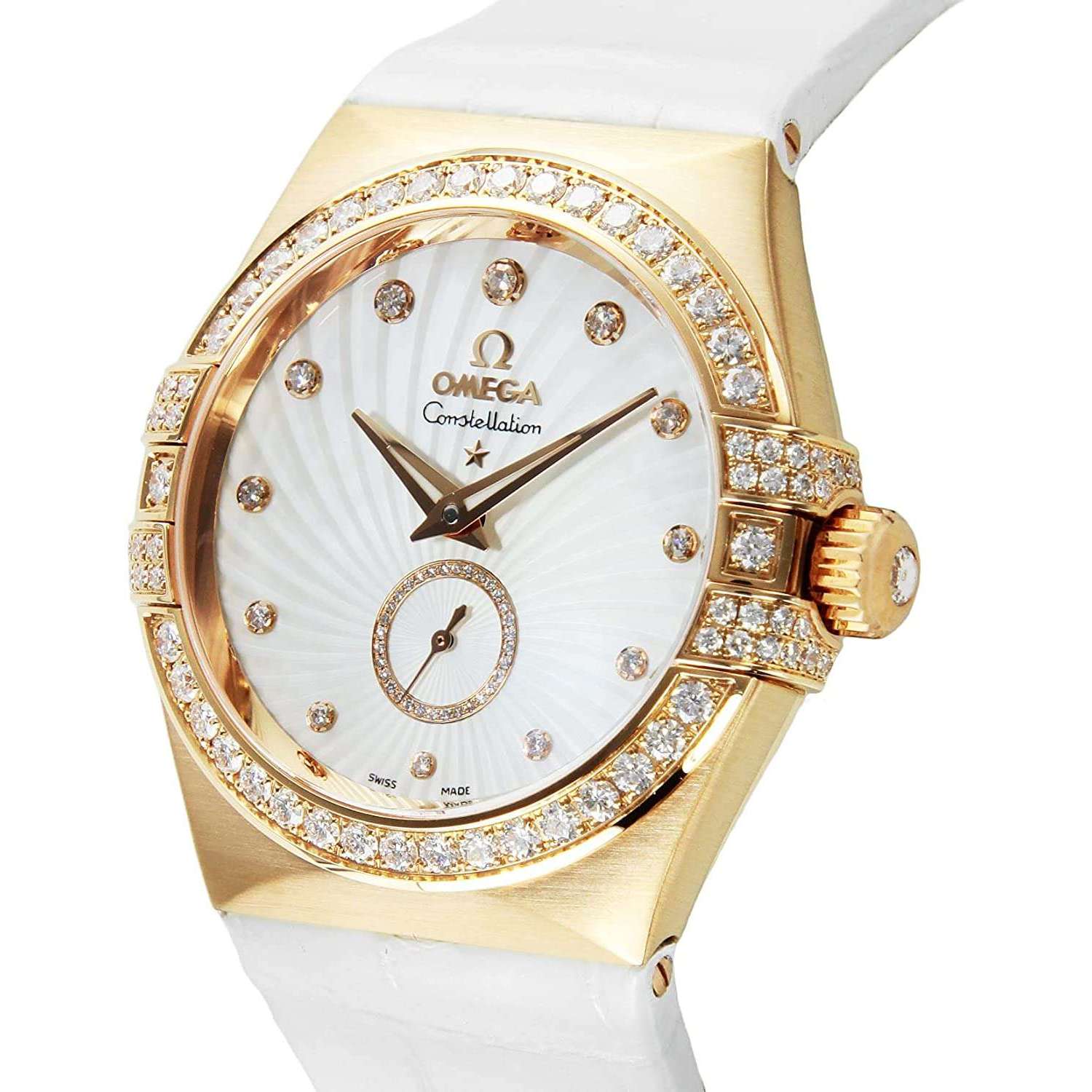 ROOK JAPAN:OMEGA CONSTELLATION CO‑AXIAL SMALL SECONDS 35 MM WOMEN WATCH 123.58.35.20.55.001,Luxury Watch,Omega