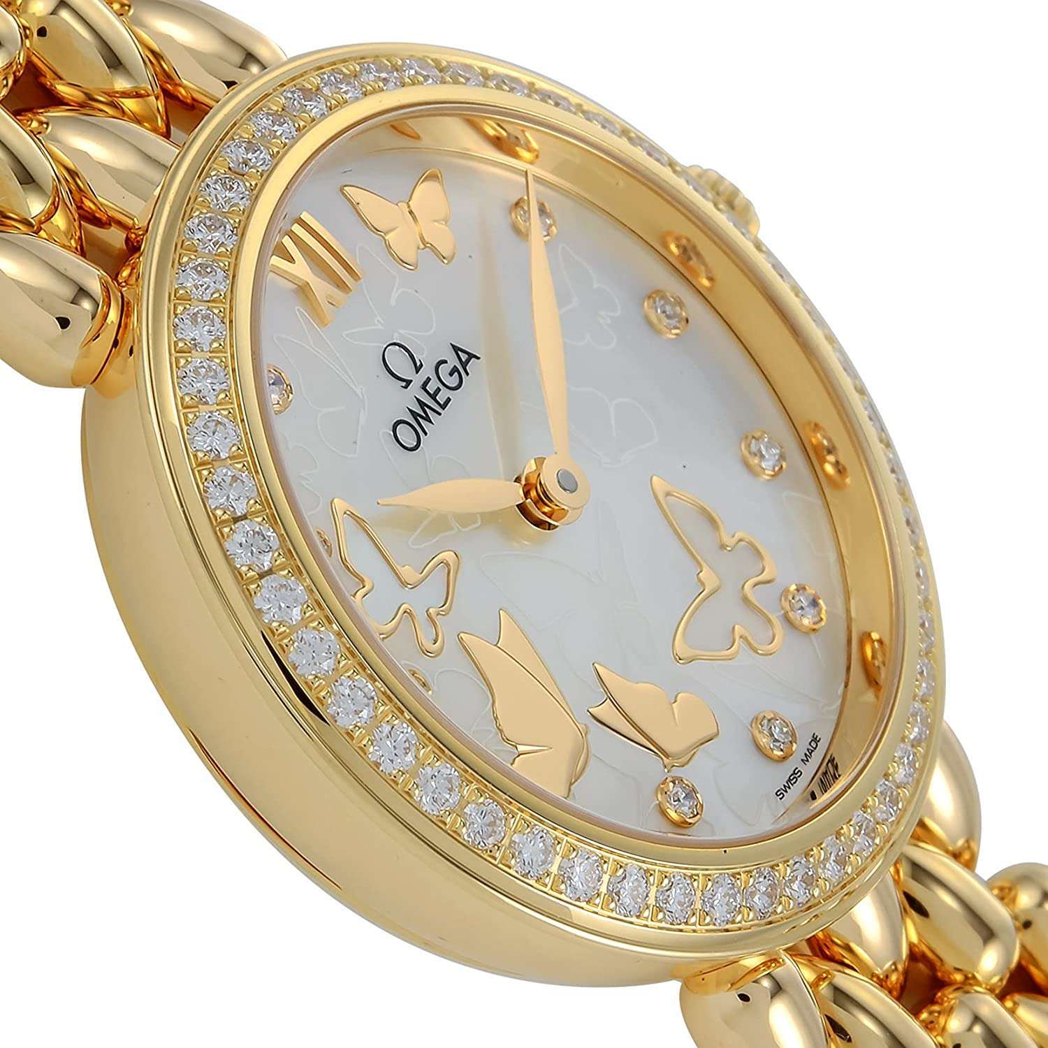 ROOK JAPAN:OMEGA DE VILLE QUARTZ 27 MM WOMEN WATCH 424.55.27.60.55.005,Luxury Watch,Omega