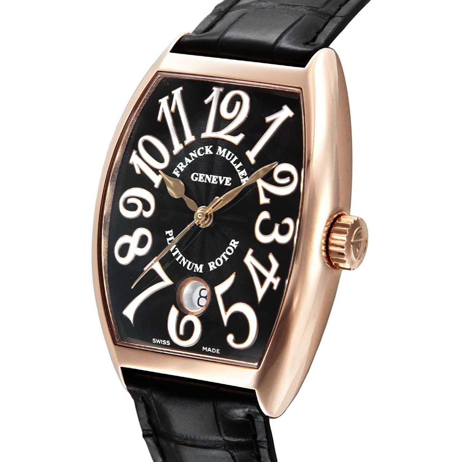 ROOK JAPAN:FRANCK MULLER CINTREES CURVEX BLACK LEATHER 41.5 MM MEN WATCH 7851SCDT-BLK-BLK-GDH,Luxury Watch,Franck Muller