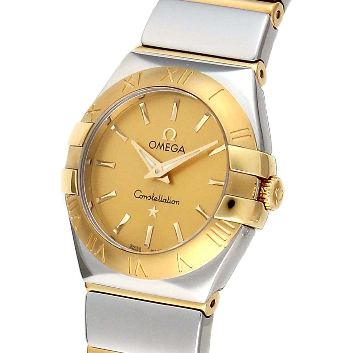 ROOK JAPAN:OMEGA CONSTELLATION QUARTZ 24 MM WOMEN WATCH 123.20.24.60.08.002,Luxury Watch,Omega