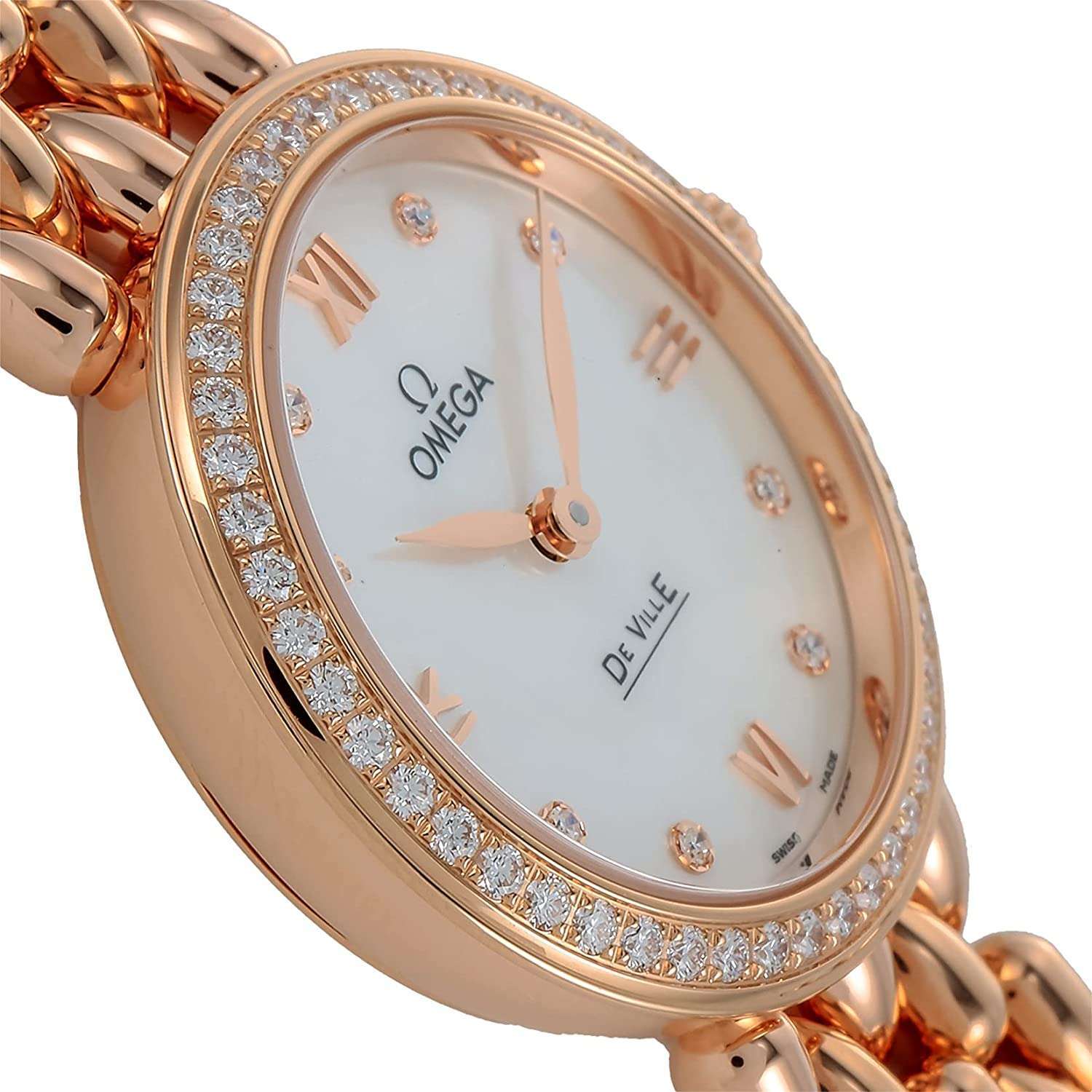 ROOK JAPAN:OMEGA DE VILLE QUARTZ 27 MM WOMEN WATCH 424.55.27.60.55.004,Luxury Watch,Omega