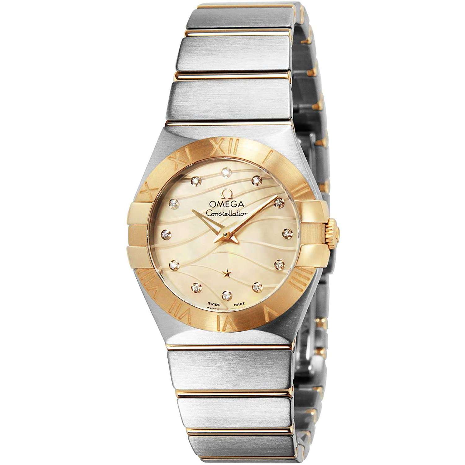 ROOK JAPAN:OMEGA CONSTELLATION QUARTZ 26.5 MM WOMEN WATCH 123.20.27.60.57.001,Luxury Watch,Omega