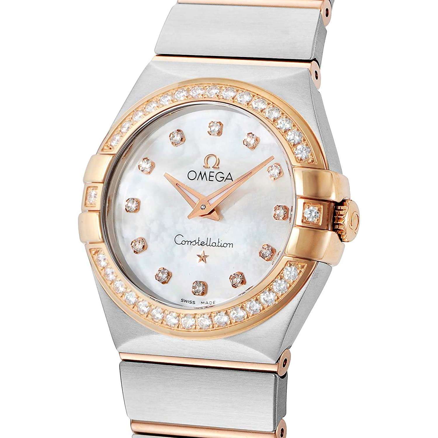 ROOK JAPAN:OMEGA CONSTELLATION QUARTZ 26.5 MM WOMEN WATCH 123.25.27.60.55.001,Luxury Watch,Omega