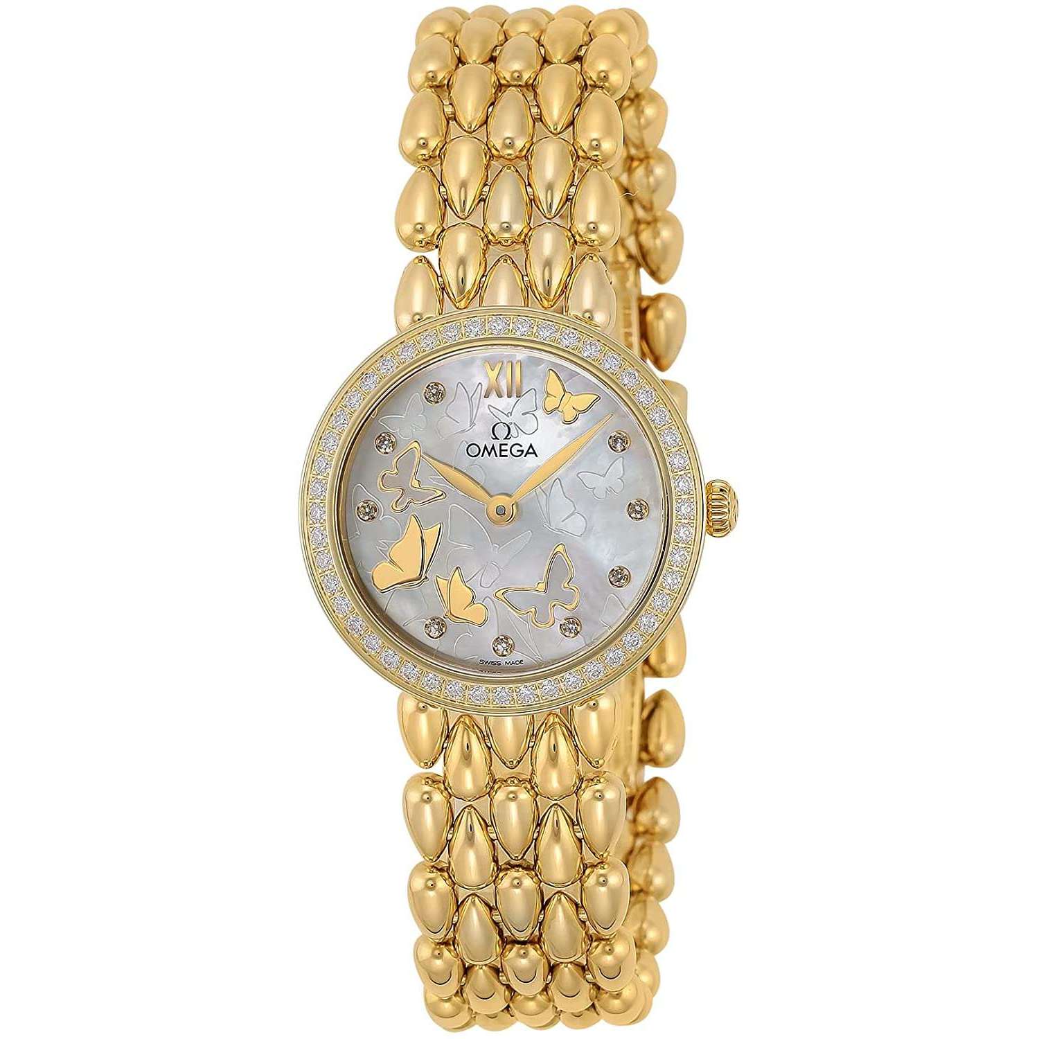 ROOK JAPAN:OMEGA DE VILLE QUARTZ 27 MM WOMEN WATCH 424.55.27.60.55.005,Luxury Watch,Omega