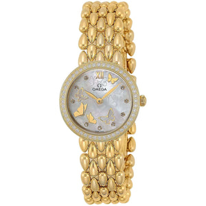 ROOK JAPAN:OMEGA DE VILLE QUARTZ 27 MM WOMEN WATCH 424.55.27.60.55.005,Luxury Watch,Omega