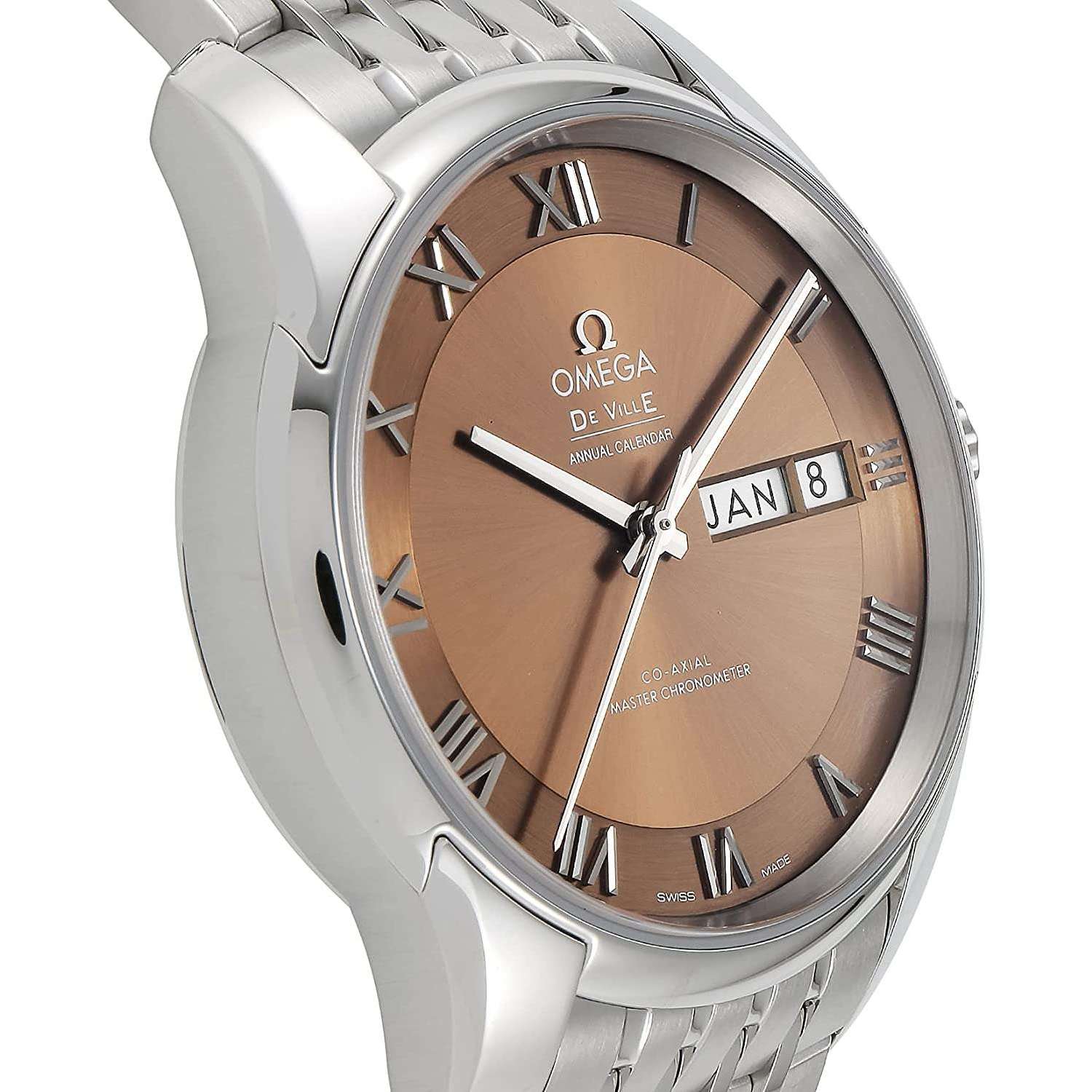 ROOK JAPAN:OMEGA DE VILLE ANNUAL CALENDAR CO-AXIAL CHRONOMETER 41 MM MEN WATCH 433.10.41.22.10.001,Luxury Watch,Omega