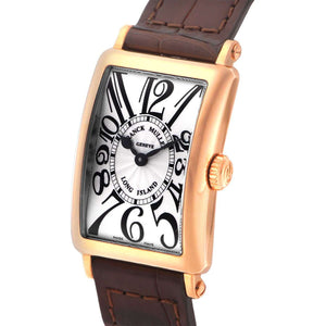 ROOK JAPAN:FRANCK MULLER LONG ISLAND BROWN LEATHER 23 MM WOMEN WATCH 902QZSLV-BRW5N,Luxury Watch,Franck Muller