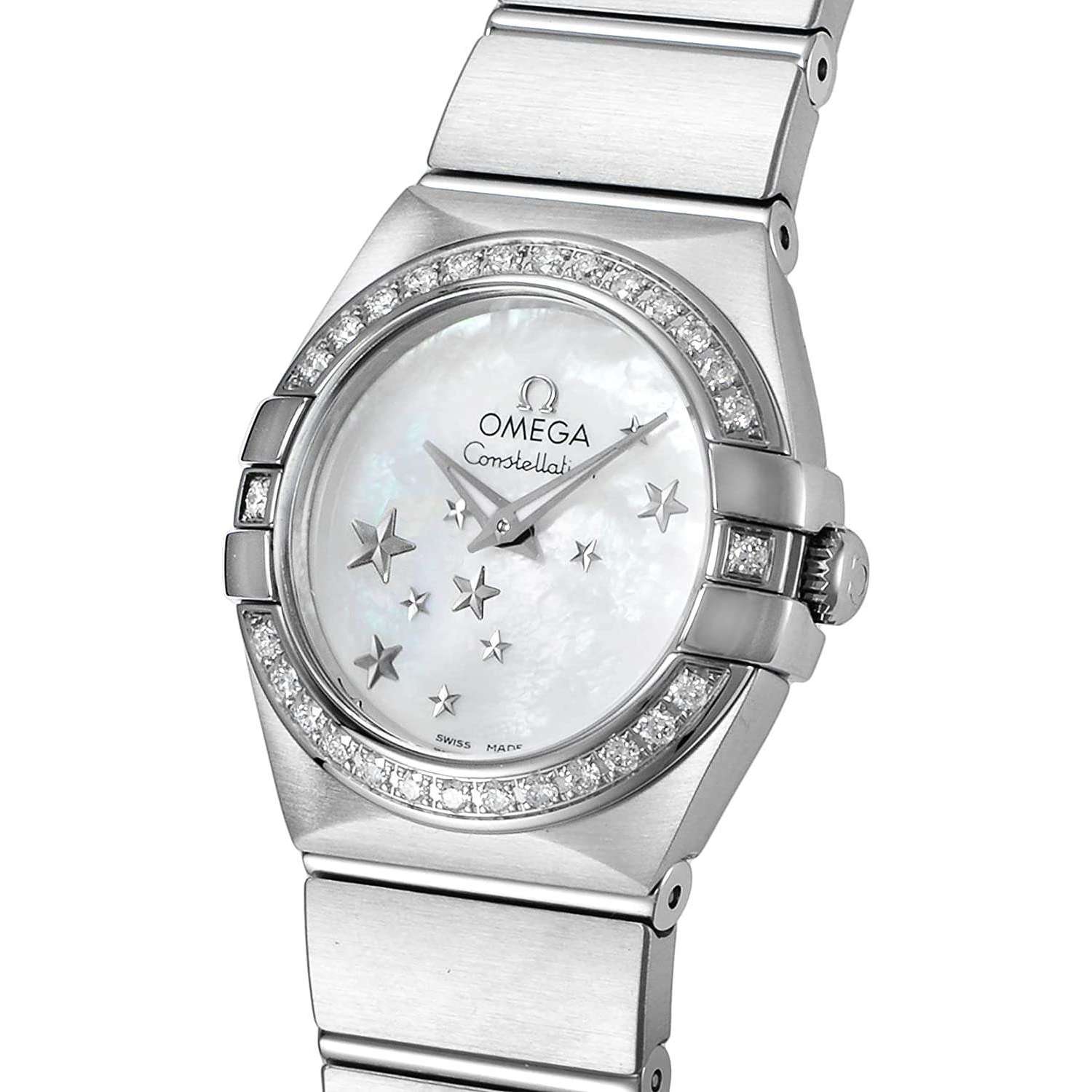 ROOK JAPAN:OMEGA CONSTELLATION QUARTZ 25 MM WOMEN WATCH 123.15.24.60.05.003,Luxury Watch,Omega