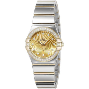 ROOK JAPAN:OMEGA CONSTELLATION QUARTZ 26.5 MM WOMEN WATCH 123.25.27.60.58.002,Luxury Watch,Omega