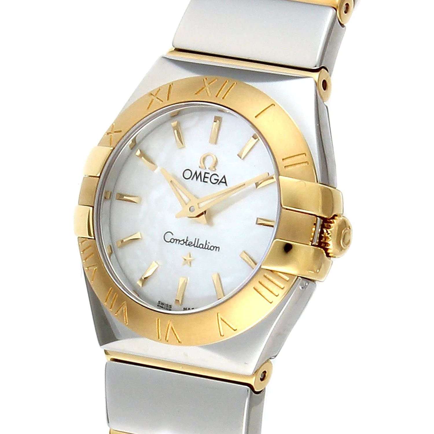 ROOK JAPAN:OMEGA CONSTELLATION QUARTZ 24 MM WOMEN WATCH 123.20.24.60.05.004,Luxury Watch,Omega