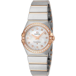 ROOK JAPAN:OMEGA CONSTELLATION QUARTZ 26.5 MM WOMEN WATCH 123.25.27.60.55.001,Luxury Watch,Omega