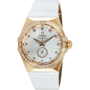 ROOK JAPAN:OMEGA CONSTELLATION CO‑AXIAL SMALL SECONDS 35 MM WOMEN WATCH 123.58.35.20.55.001,Luxury Watch,Omega