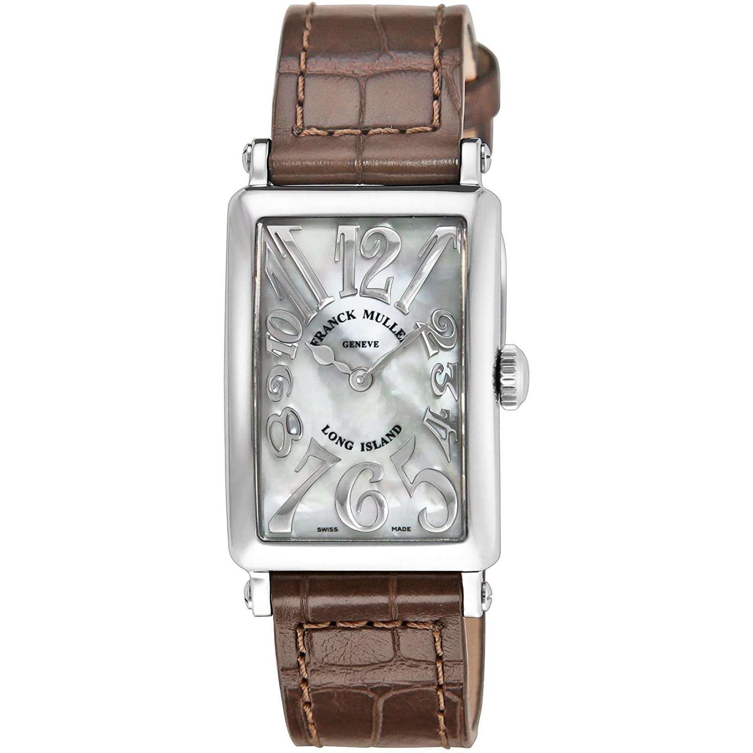 ROOK JAPAN:FRANCK MULLER LONG ISLAND BROWN LEATHER 22.5 MM MEN WATCH 902QZREL-MOP-BRW,Luxury Watch,Franck Muller