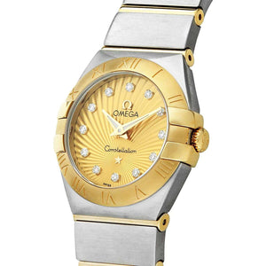 ROOK JAPAN:OMEGA CONSTELLATION QUARTZ 24.5 MM WOMEN WATCH 123.20.24.60.58.001,Luxury Watch,Omega