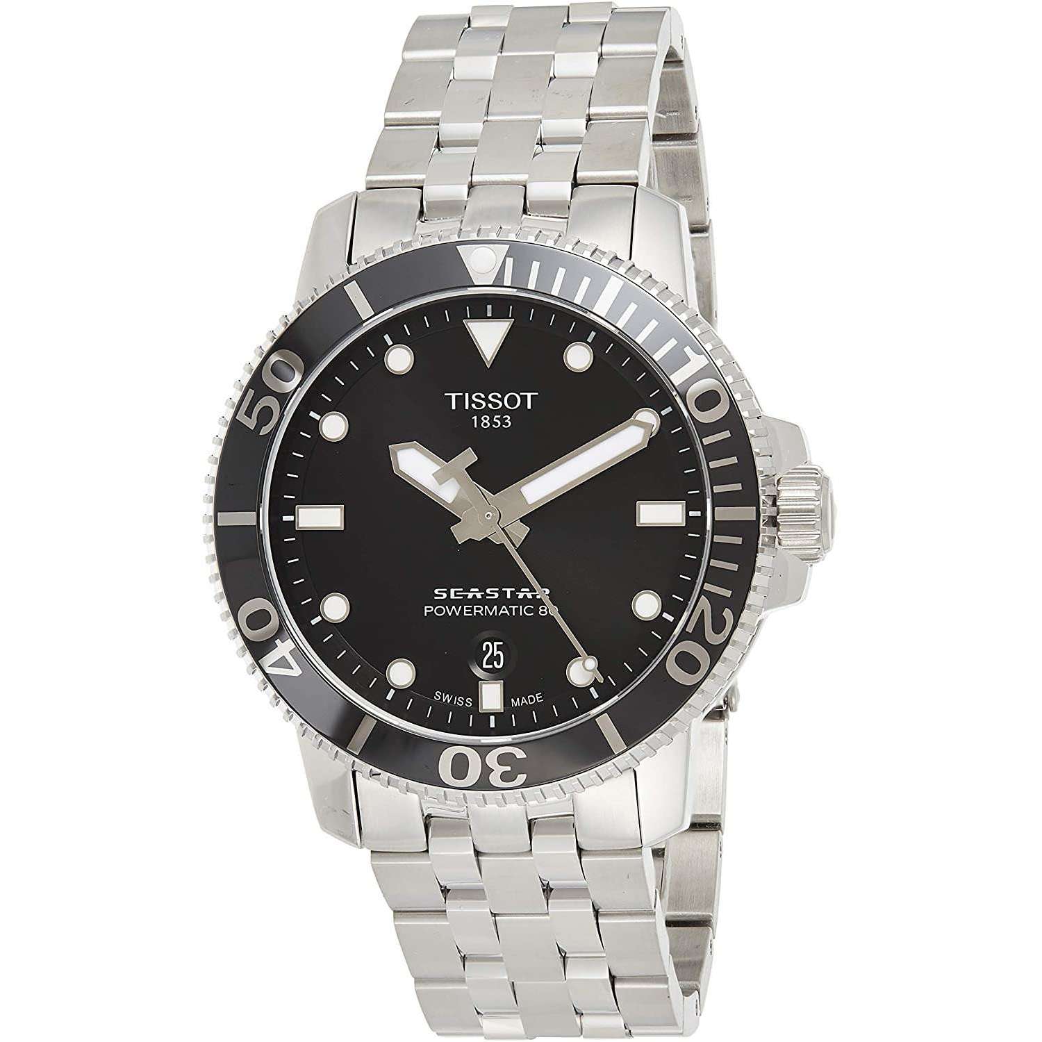 TISSOT SEASTAR POWERMATIC 80 AUTOMATIC 43 MEN WATCH T1204071105100 