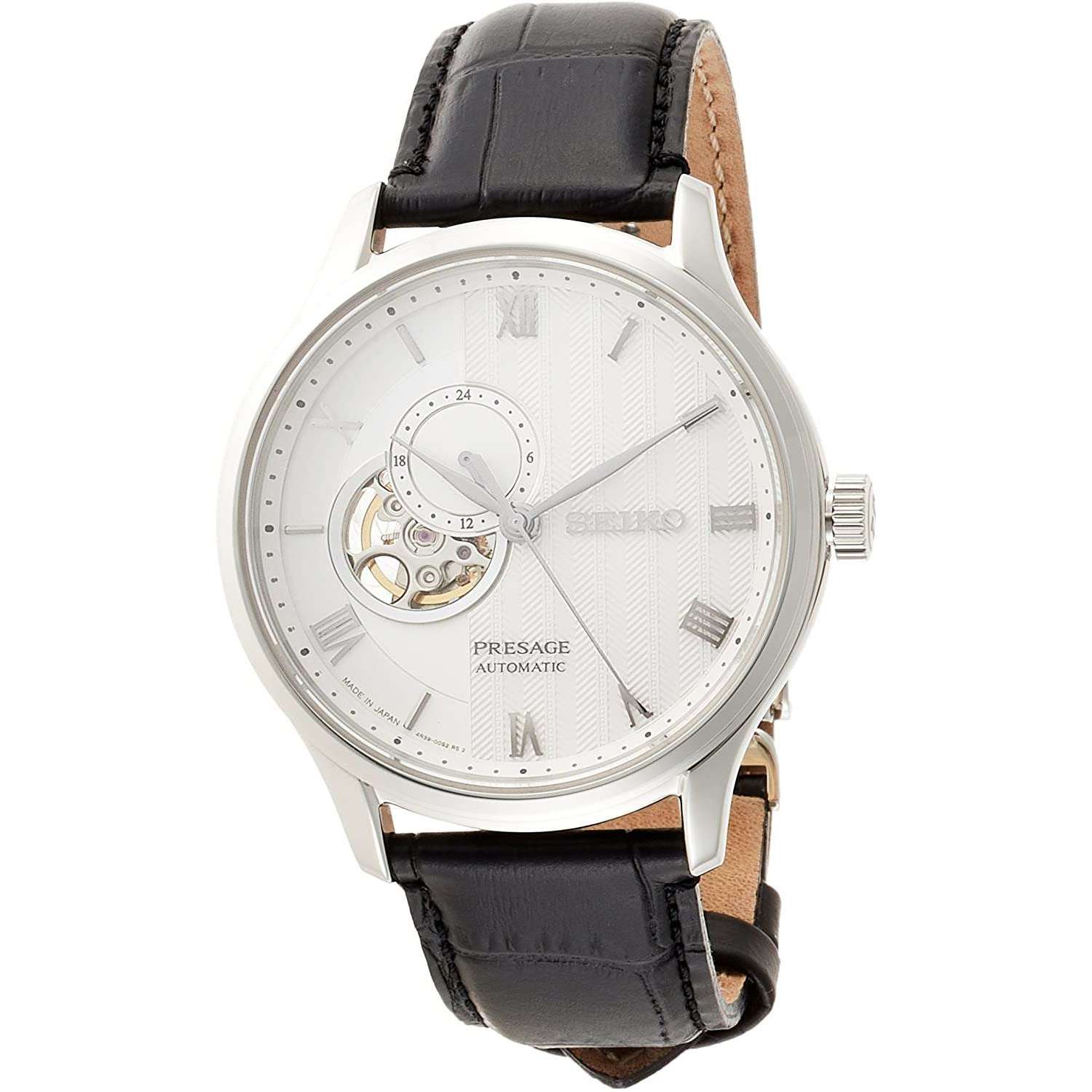 ROOK JAPAN:SEIKO PRESAGE BASIC LINE SEMI SKELETON SAPPHIRE GLASS MEN WATCH SARY095,JDM Watch,Seiko Presage