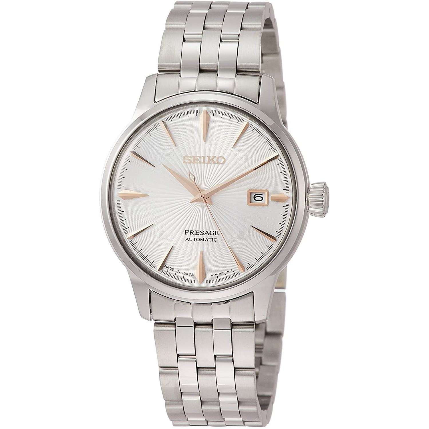 SEIKO PRESAGE BASIC LINE AUTOMATIC SILVER DIAL MEN WATCH SARY137