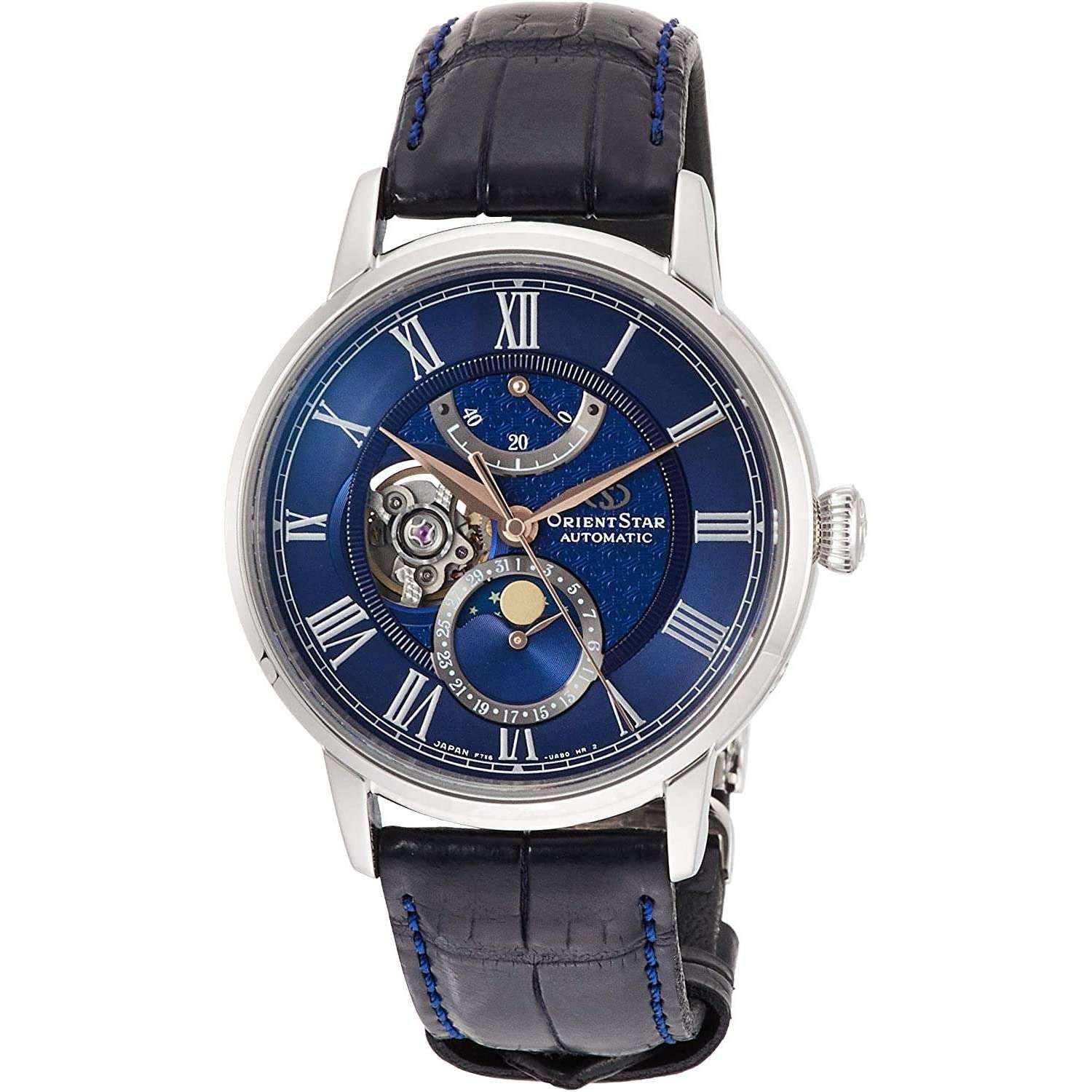 ORIENT STAR CLASSIC COLLECTION MECHANICAL MOON PHASE MEN WATCH (500 LIMITED) RK-AM0006L - ROOK JAPAN