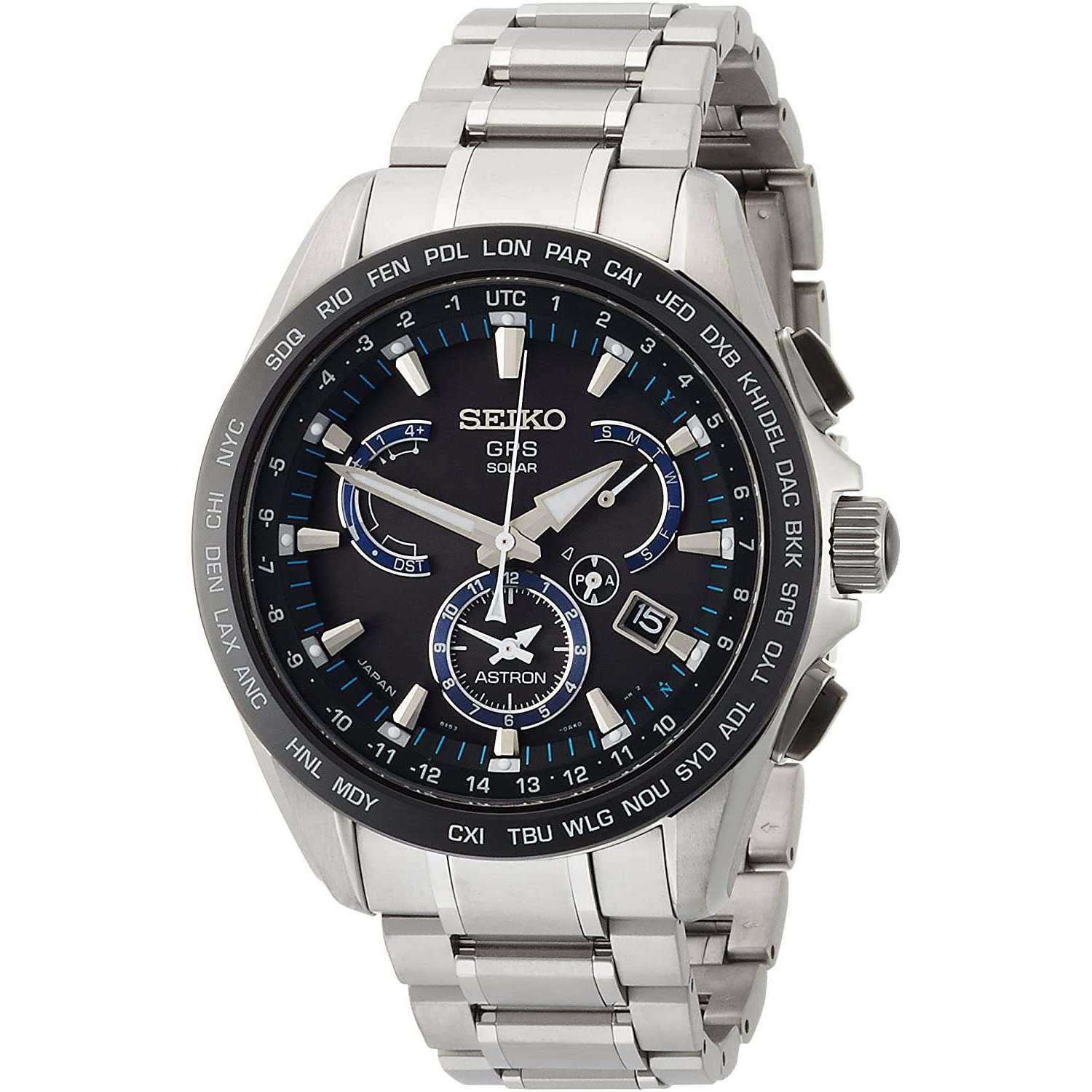 ROOK JAPAN:SEIKO ASTRON GPS SOLAR CHRONOGRAPH SILVER MEN WATCH SBXB101,JDM Watch,Seiko Astron