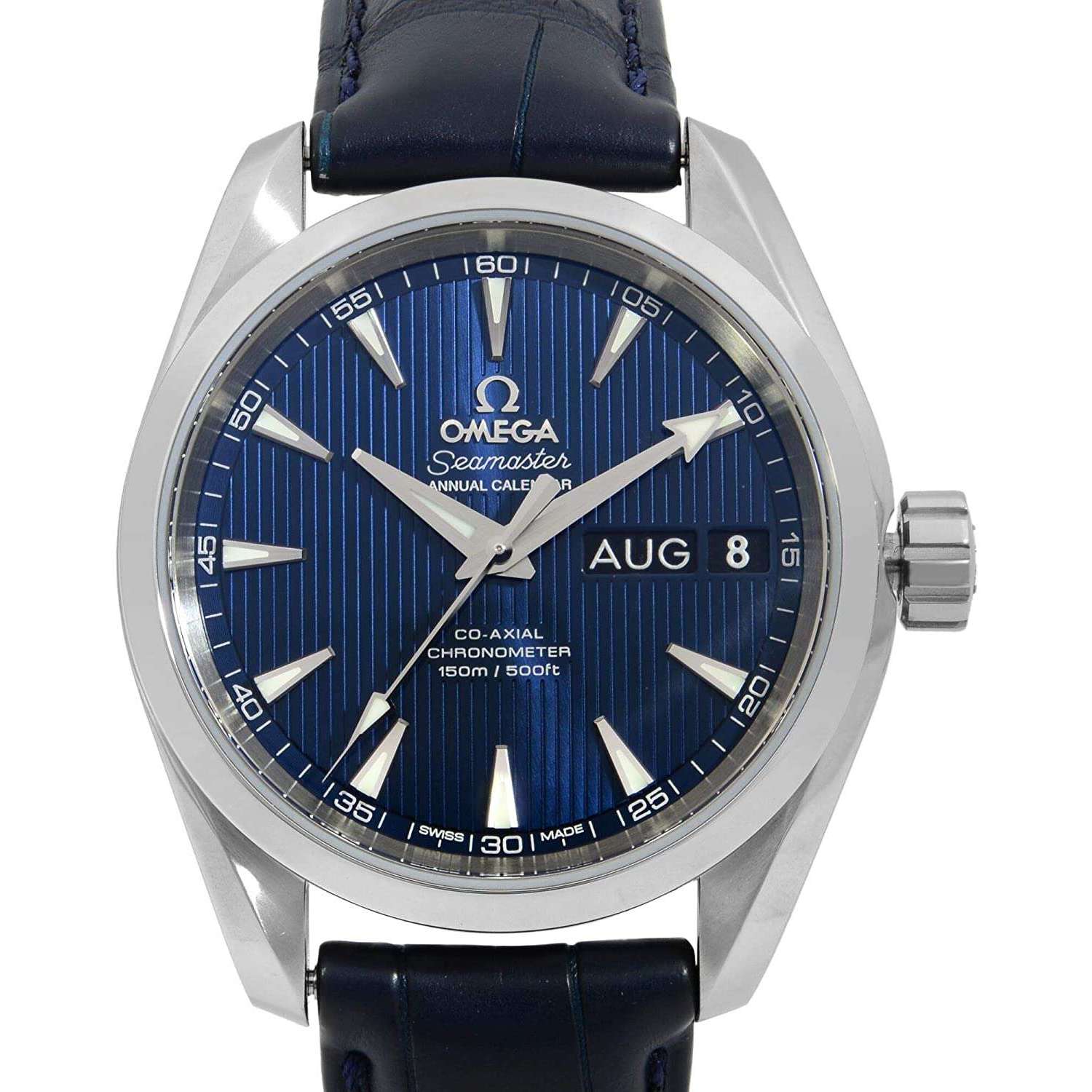 ROOK JAPAN:OMEGA SEAMASTER ANNUAL CALENDAR CO-AXIAL CHRONOMETER 43 MM MEN WATCH 231.13.43.22.03.002,Luxury Watch,Omega