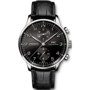 ROOK JAPAN:IWC PORTUGIESER CHRONOGRAPH BLACK AUTOMATIC MEN WATCH  IW371447,Luxury Watch,IWC Portuguese