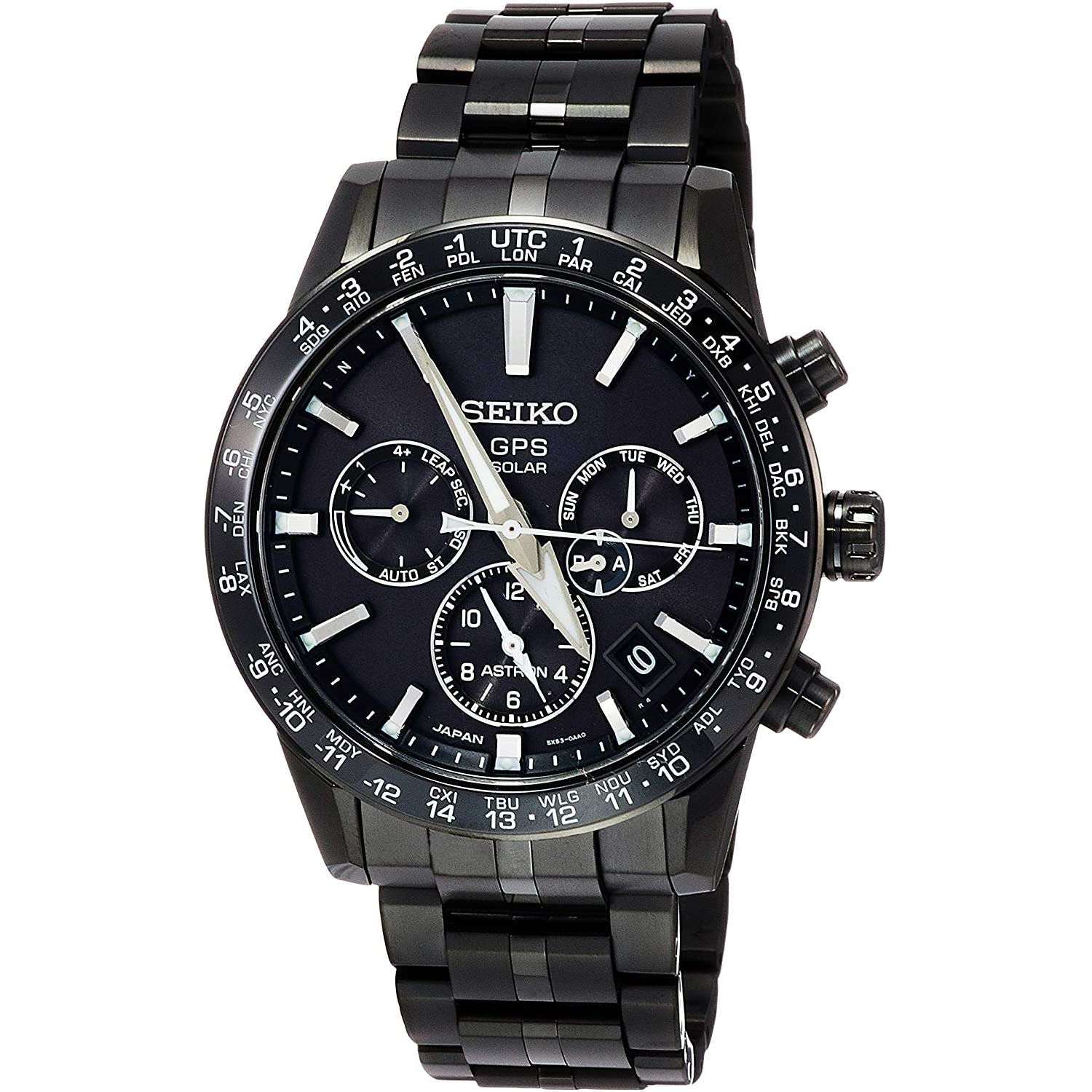 SEIKO ASTRON GPS SOLAR RADIO WAVE TITANIUM MEN WATCH SBXC037 ...