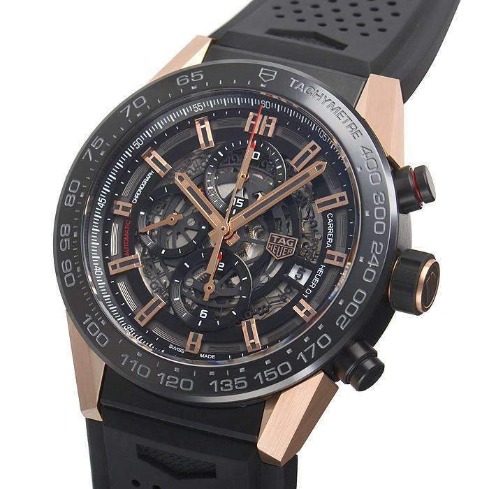 ROOK JAPAN:TAG HEUER CARRERA ROSE GOLD CHRONOGRAPH MEN WATCH CAR2A5A.FT6044,Luxury Watch,Tag Heuer Carrera