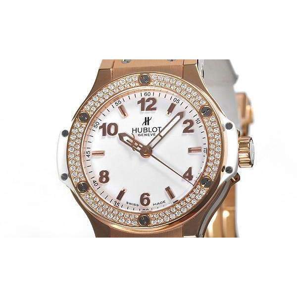 HUBLOT BIG BANG GOLD WHITE DIAMONDS 38 MM WOMEN WATCH 361.PE