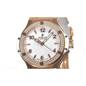 ROOK JAPAN:HUBLOT BIG BANG GOLD WHITE DIAMONDS 38 MM WOMEN WATCH 361.PE.2010.RW.1104,Luxury Watch,Hublot