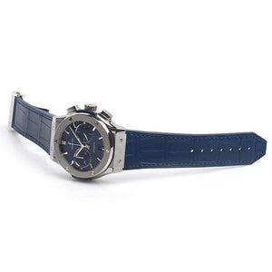 ROOK JAPAN:HUBLOT ClASSIC FUSION BLUE CHRONOGRAPH TITANIUM 45 MM MEN WATCH 521.NX.7170.LR,Luxury Watch,Hublot