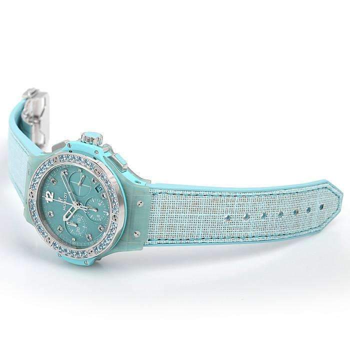 ROOK JAPAN:HUBLOT BIG BANG TURQUOISE LINEN 41 MM WOMEN WATCH 341.XL.2770.NR.1237,Luxury Watch,Hublot