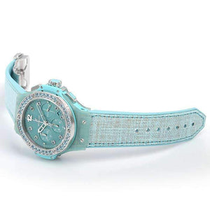 ROOK JAPAN:HUBLOT BIG BANG TURQUOISE LINEN 41 MM WOMEN WATCH 341.XL.2770.NR.1237,Luxury Watch,Hublot