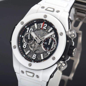 ROOK JAPAN:HUBLOT BIG BANG UNICO WHITE CERAMIC 45 MM MEN WATCH 411.HX.1170.HX,Luxury Watch,Hublot