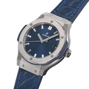 ROOK JAPAN:HUBLOT CLASSIC FUSION BLUE TITANIUM 33 MM WOMEN WATCH 511.NX.7170.LR,Luxury Watch,Hublot